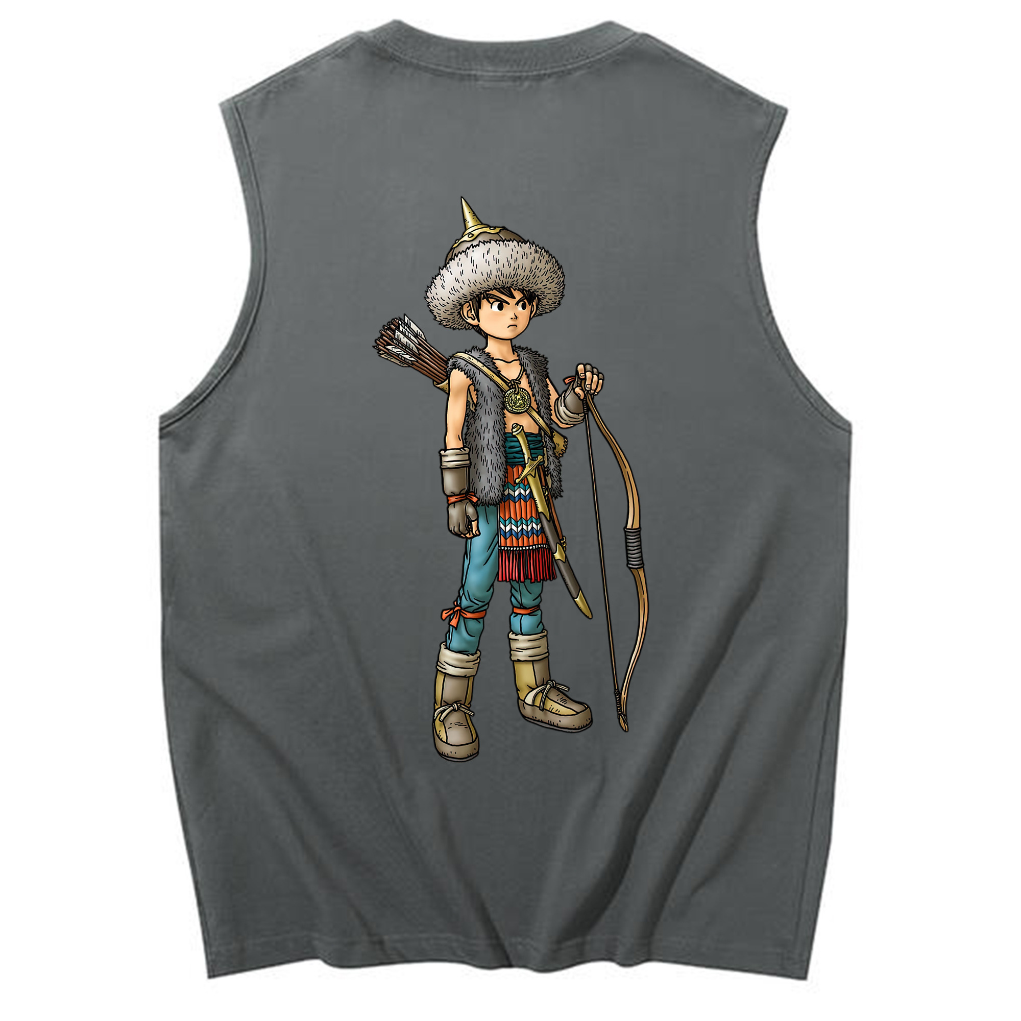 （画像用） ドラゴンクエスト Doragon Kuesuto Dragon Quest コットン100％タンクトップ（背面プリント）